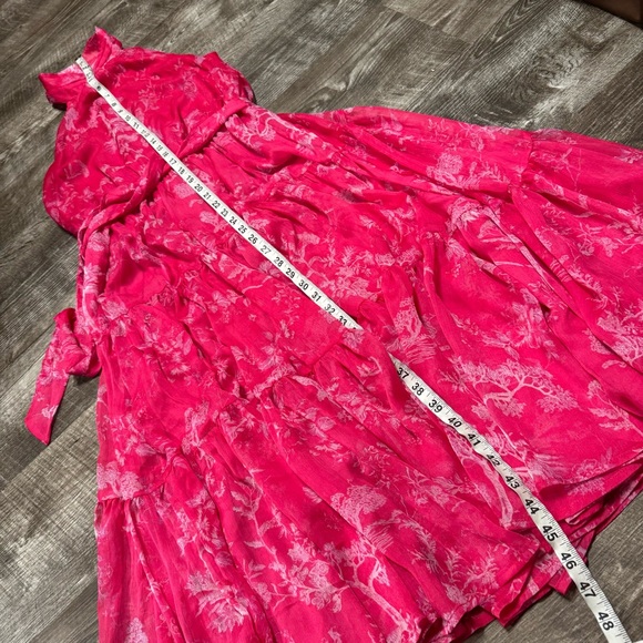 Lulu's Pink Halter Neck Midi Dress - Picture 6 of 9